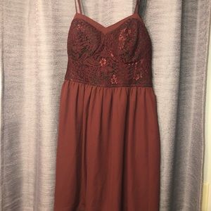 Burgundy Xhilaration dress